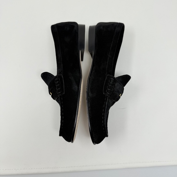 New Veronica Beard Suede Coin Penny Loafer Black Sz 8 - Picture 10 of 12